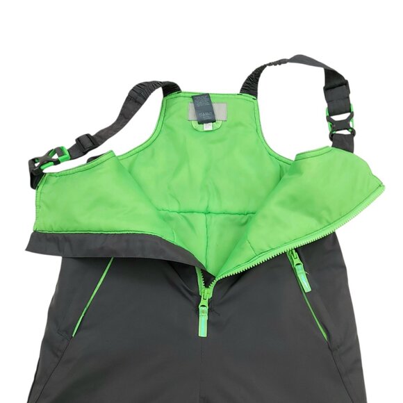 Champion Snow Bibs Kids Small 6-7 Gray Front Zip Insulated Warm Winter Outdoor - Picture 3 of 12